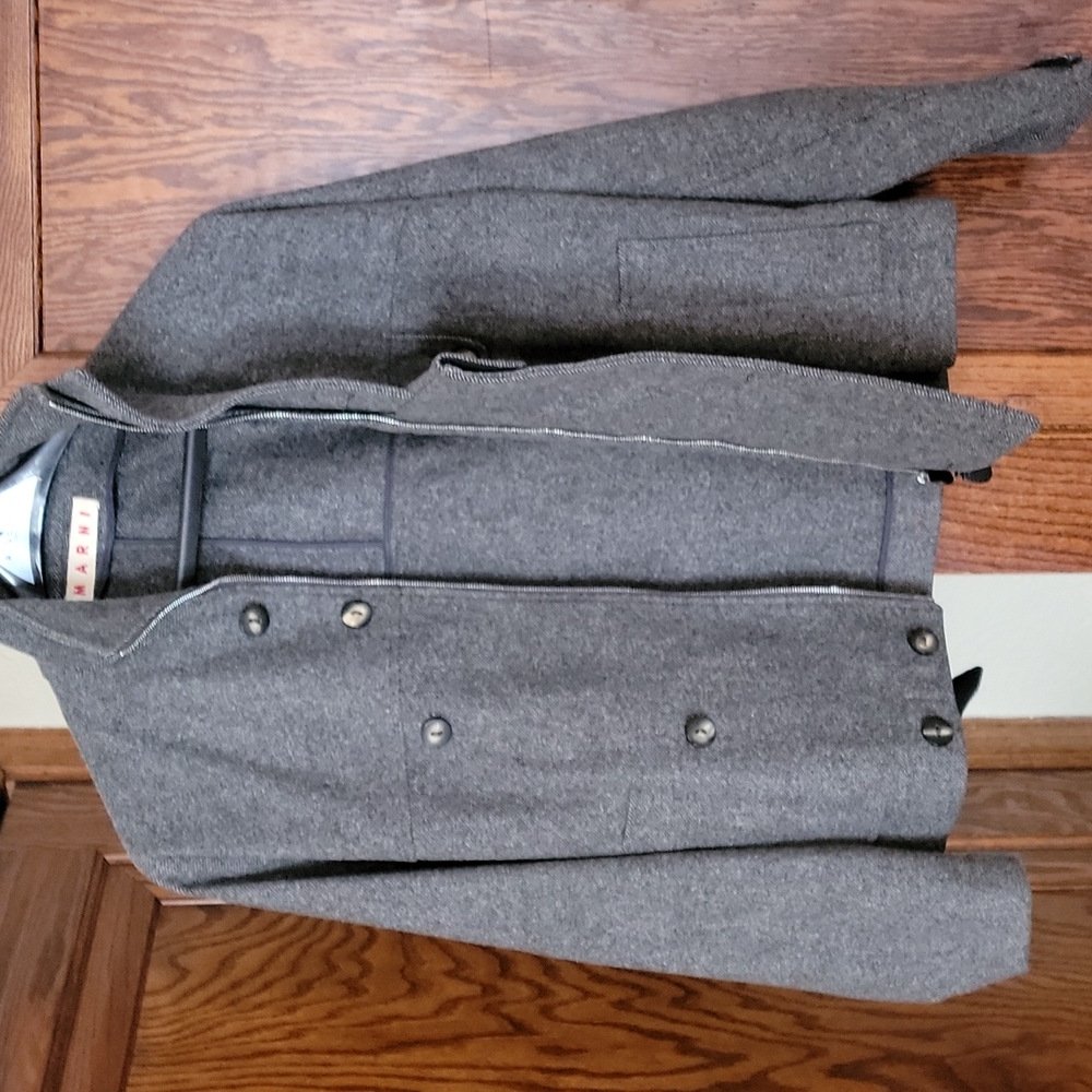 MARNI RARE Wool Fall Jacket Sz 46 Italy - Picture 2 of 16